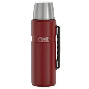 TERMO THERMOS 1,2 LTS C/MANIJA ACERO INOX ROJO (SK2010MR) Termo Thermos 1,2lts con Manija Acero Inox Rojo