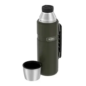 TERMO THERMOS 1,2 LTS C/MANIJA ACERO INOX VERDE (SK2010AG)