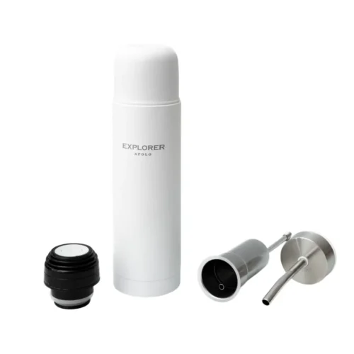 MATE LISTO EXPLORER 500ML + TERMO 500ML C/BOMBILLA BLANCO (MATELISTOB)