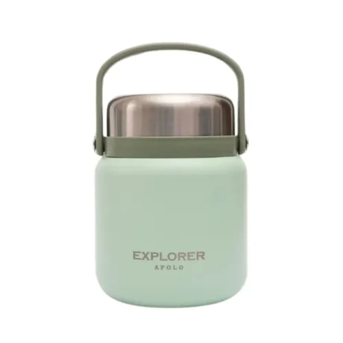 LONCHERA EXPLORER CON CUCHARA 650 ML FRIO/CALOR VERDE AGUA (T13VERDE) Lonchera Con Cuchara 650 ML Color Verde Agua Explorer