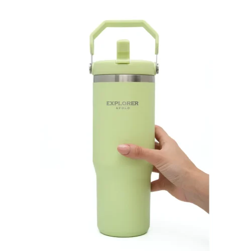 BOTELLATERMICA EXPLORER 887 ML FRIO/CALOR C/PICO VERDE (T11VERDE)