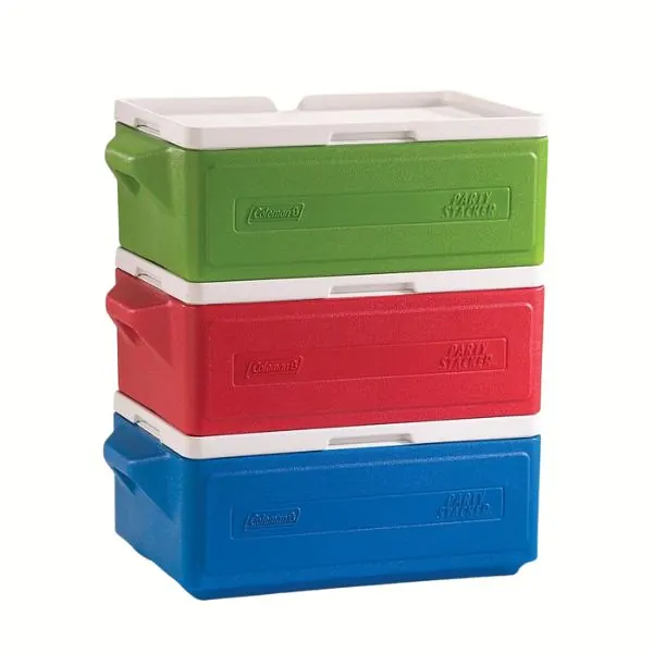 CONSERVADORA COLEMAN 25QT APILABLE ROJO - AZUL C036 C039 2101031650 Conservadora 25Qt Apilable Rojo Azul C036 C039 Coleman