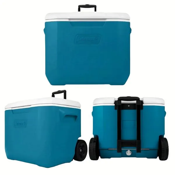 CONSERVADORA COLEMAN CHILLER 60QT 57,2LTS C/RUEDAS OCEAN 2101035146900 Conservadora Chiller 60Qt 57,2lts con Ruedas Ocean Coleman