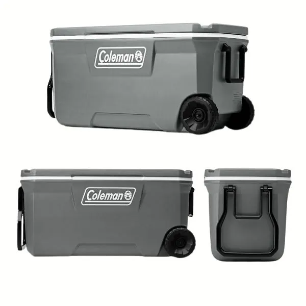 CONSERVADORA COLEMAN "SERIES 316" 100QT 94,6LTS C/RUEDAS ROCK GRAY 2101035441800 Conservadora Series 316 100Qt 94,6lts con Ruedas Rock Gray Coleman