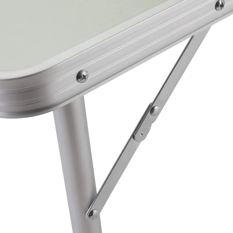 MESA MORGUL PLEGABLE 120X60X70CM + 4 SILLAS ALUMINIO (TABLE-40)