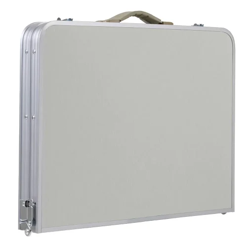 MESA MORGUL PLEGABLE 120X60X70CM + 4 SILLAS ALUMINIO (TABLE-40)