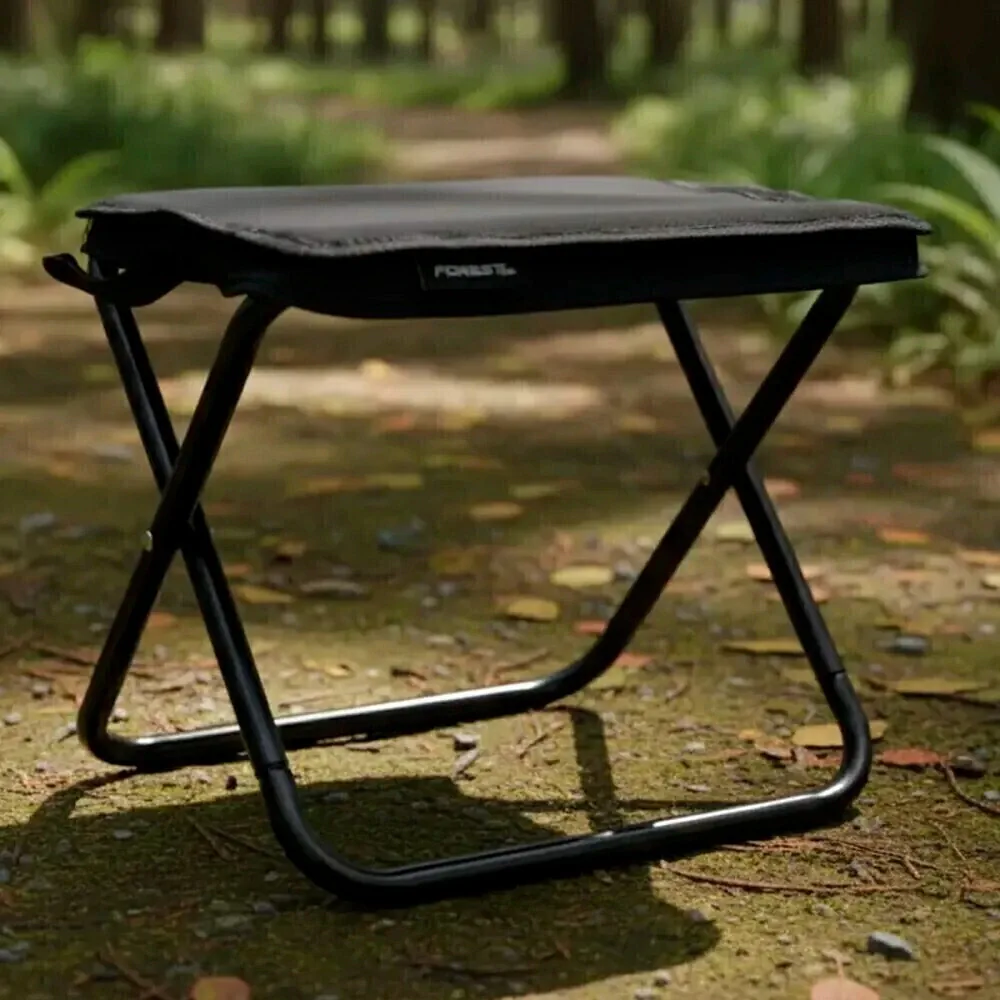 BANQUITO FOREST MINI PLEGABLE C/ESTUCHE 27X27X27 CM NEGRO (32399) Banquito Forest Mini Plegable con Estuche 27X27X27 Cm Negro