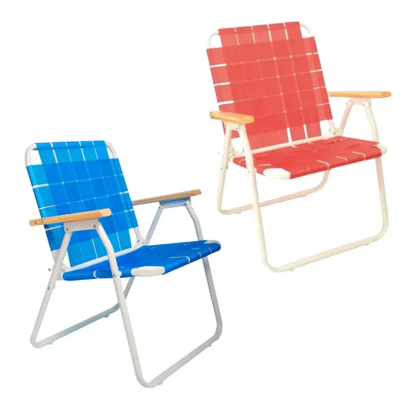 REPOSERA DESCANSAR "1 POSICION" PLEGABLE CAÑO ACERO 7/8)(10001) Reposera Plegable Descansar De Poliéster Con Caño De 7/8 Pulgadas