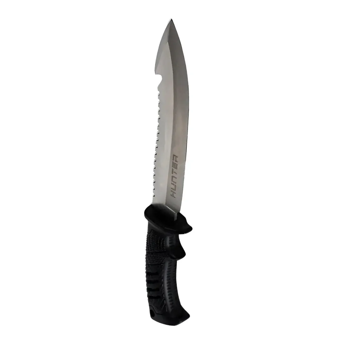 CUCHILLO HUNTER "KP003" L.HOJA:190MM/ACERO INOXIDABLE 420C PAVONADO C/FUNDA (A08793) Cuchillo L.hoja:190mm/Acero Inoxidable 420C Pavonado con Funda Hunter