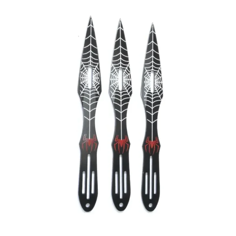 SET 3 CUCHILLOS "SPIDER" P/LANZAR L.23CM NEGRO (SC101243) Set 3 Cuchillos Spider para Lanzar L.23 Cm Negro Surfish