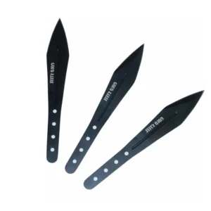 Set Surfish 3 Cuchillos Cold Steel para Lanzar L.20 Cm Negro