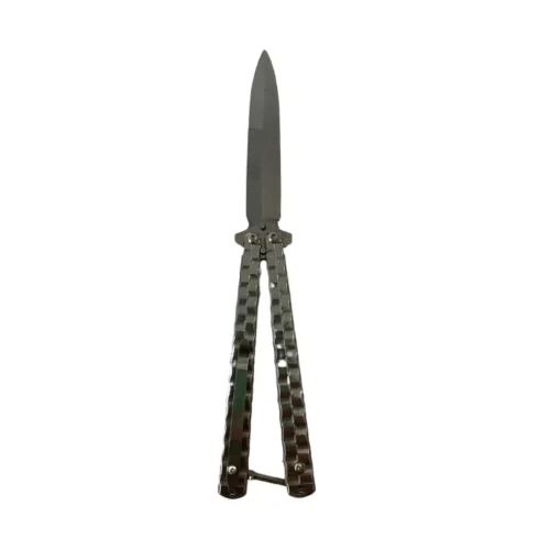 Navaja The Fat Mariposa Plat. Hoja:9 Cm con Clip El gordo