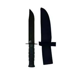 Cuchillo Bison Caza 30 Cm con Funda Inox 420 Negro