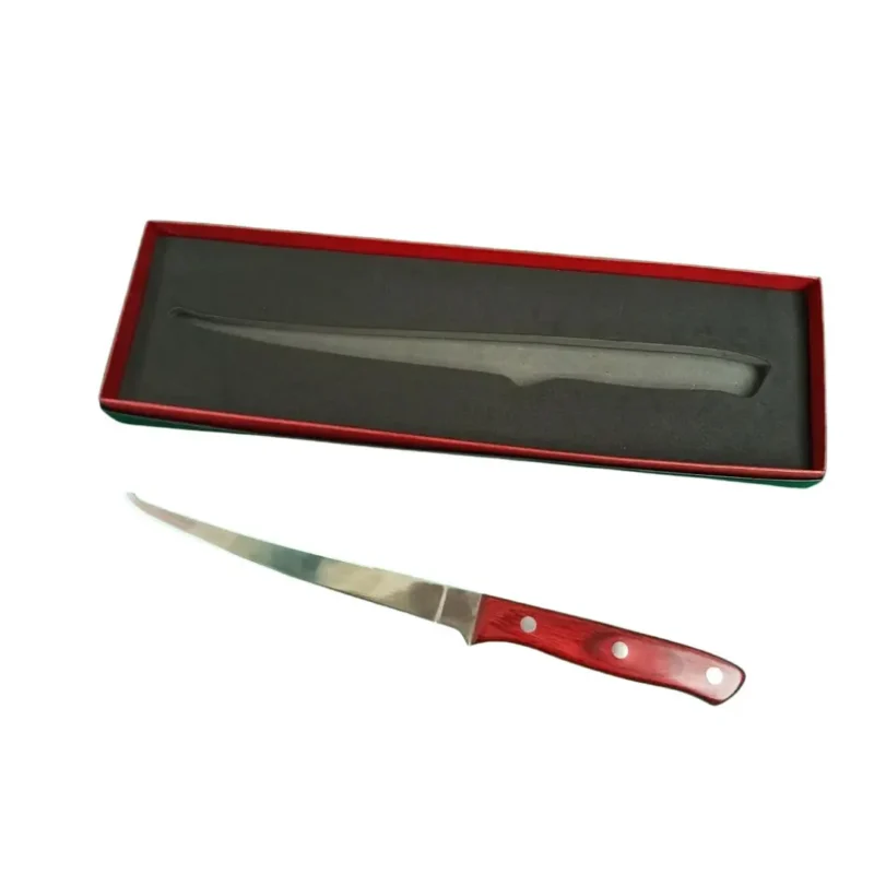 Cuchillo Waterdog Wkf3002 para Filetear 31,3 Cm Cach.mad Punta Levantada