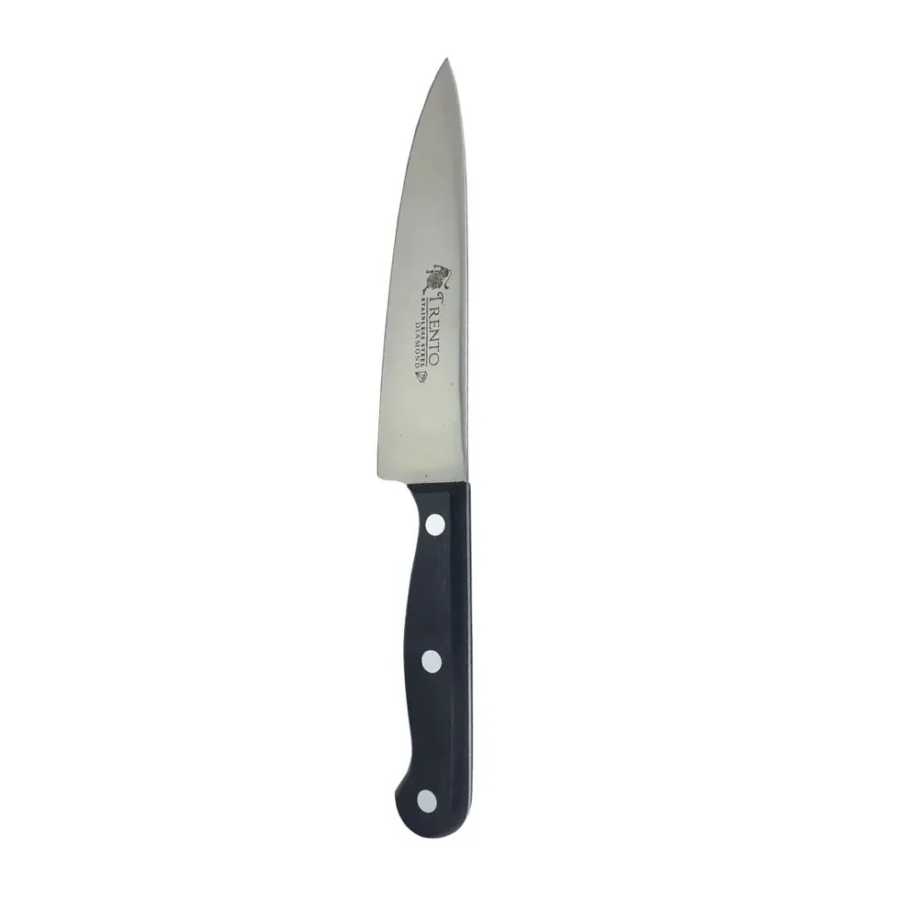 CUCHILLO TRENTO DIAMOND 7" 17.5CM NEGRO 30196 Cuchillo Diamond 7 17.5 Cm Negro Trento