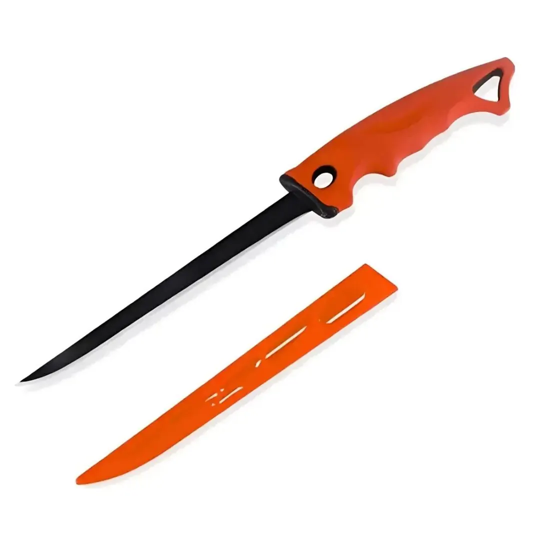 CUCHILLO FILETEADOR MORGUL CON MANGO ERGONOMICO (F-888S) Cuchillo Fileteador Con Mango Ergonomico Acero Inoxidable