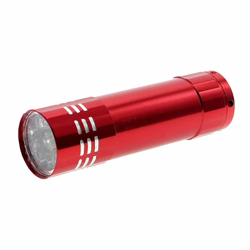 Linterna de Mano Chica 9 Led Roja 3Aa No Incluidas Payo