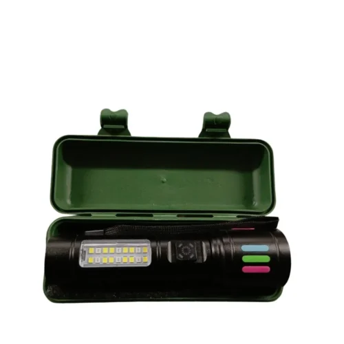 Linterna Tactica Usb con Zoom Recargable