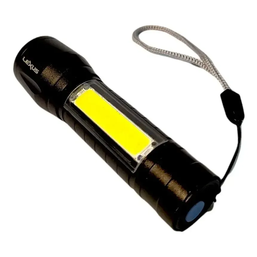 LINTERNA LEXUS TACTICA S-611 900LUM. C/ZOOM, ESTUCHE, BATERIA Y CARGADOR (SS-611)