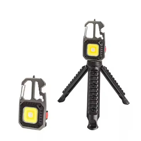 LINTERNA MORGUL LLAVERO MULTIFUNCION 500LUM LED C/TRIPODE Y DESTORN. RECARGABLE (LDC-7-1)